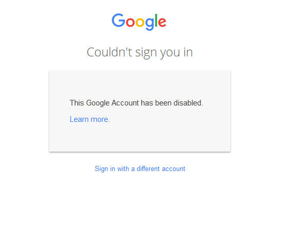 Tanya Tentang Akun Gmail yang disable