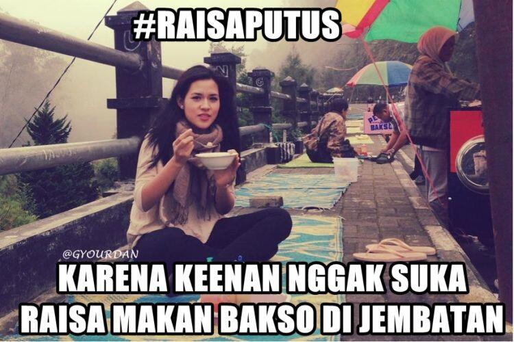 Meme Lucu Raisa Dan Keenan Putus!!!!