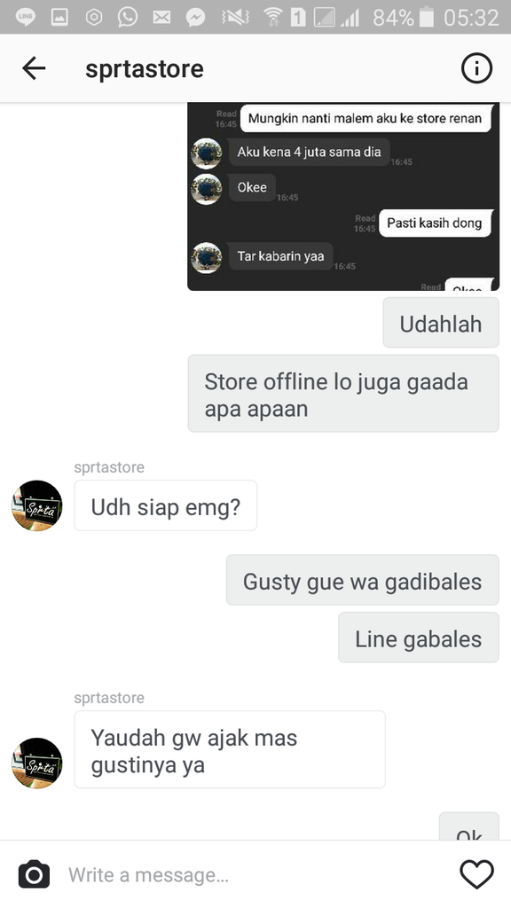 Gusty Saporta aka Sprtastore Penipu