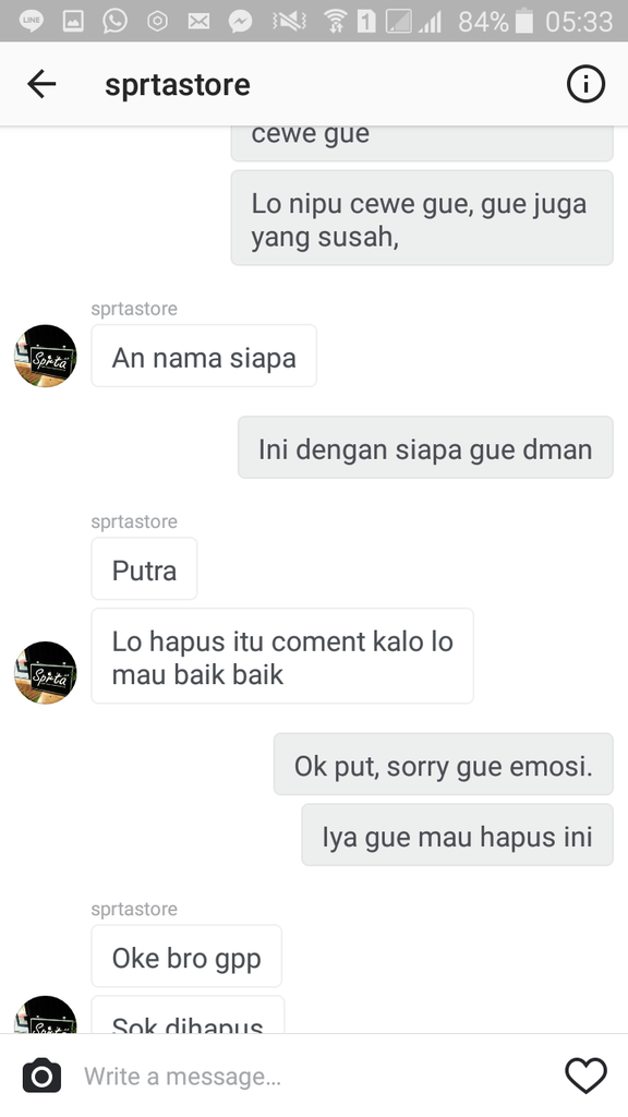 Gusty Saporta aka Sprtastore Penipu