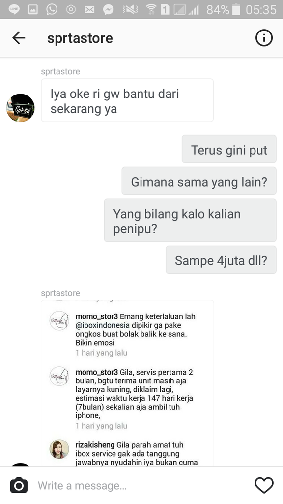 Gusty Saporta aka Sprtastore Penipu