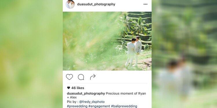 Bali lagi-lagi jadi tempat pre wedding pasangan sejenis