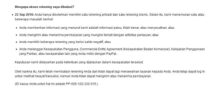 (ASK) cara membuka limit PayPal