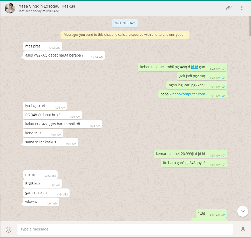 Percobaan Penipuan Komplotan Ikmal Zikkacute - Monitor Asus PG348Q