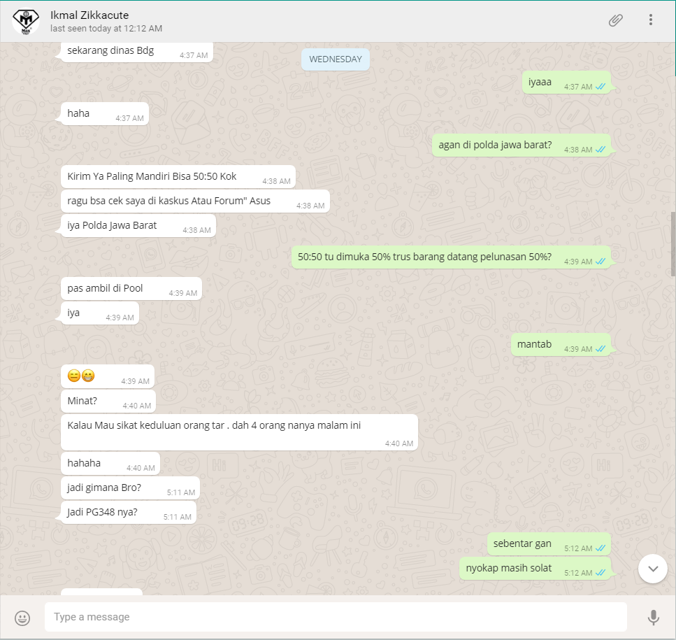 Percobaan Penipuan Komplotan Ikmal Zikkacute - Monitor Asus PG348Q