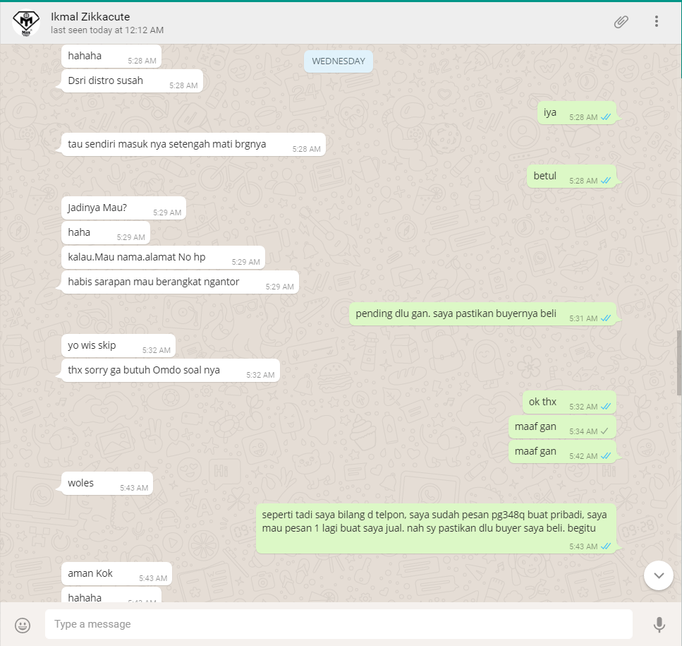 Percobaan Penipuan Komplotan Ikmal Zikkacute - Monitor Asus PG348Q