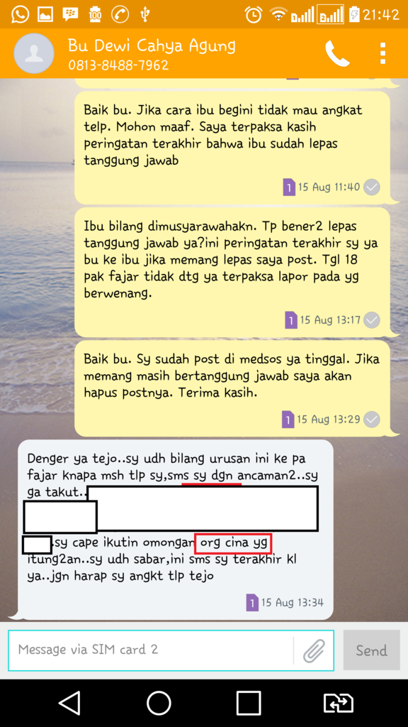 HATI-HATI BERTRANSAKSI DENGAN KONTRAKTOR CV CAHYA AGUNG