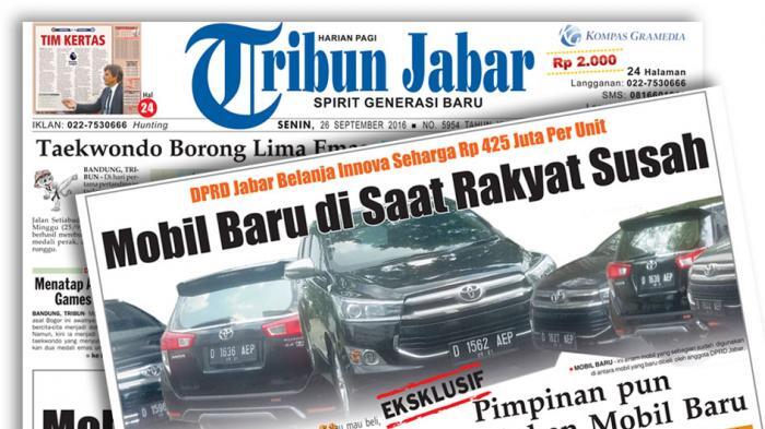 EKSKLUSIF: DPRD Jabar Diam-diam Belanja Mobil Innova Baru di saat Rakyat Susah

