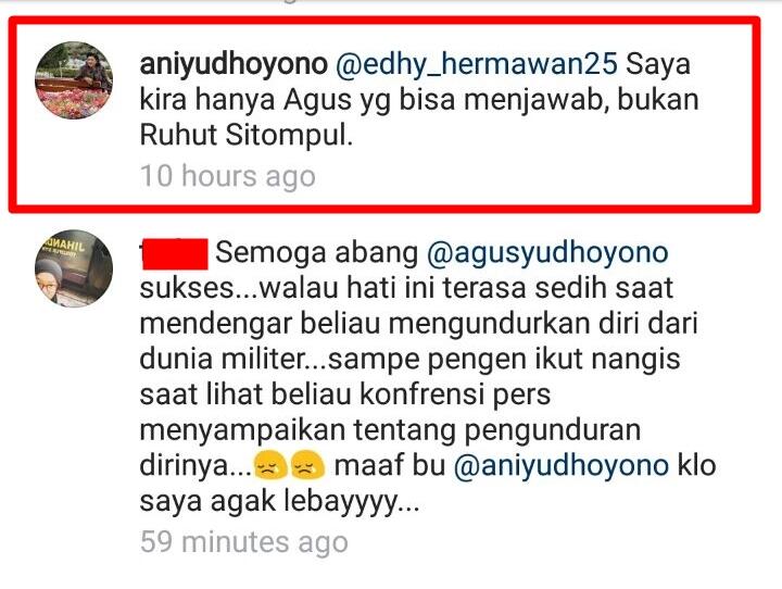 Sentilan Ani Yudhoyono ke Ruhut Sitompul ini menohok banget