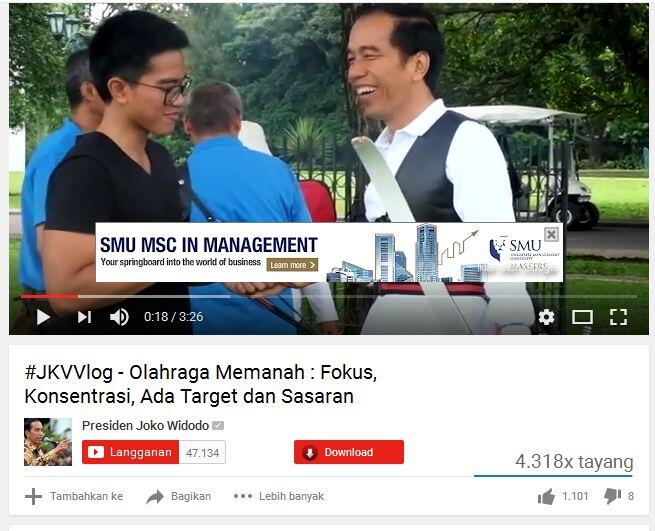 Jokowi Jadi Youtuber Bikin Vlog: Tanding Panahan Lawan Kaesang