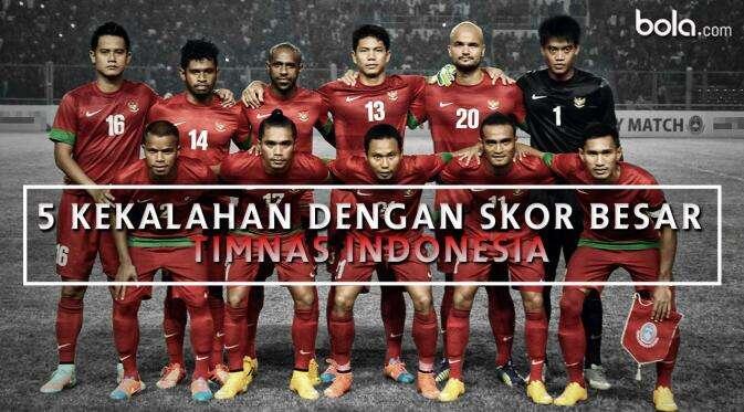 5 Kekalahan dengan Skor Besar Timnas Indonesia 