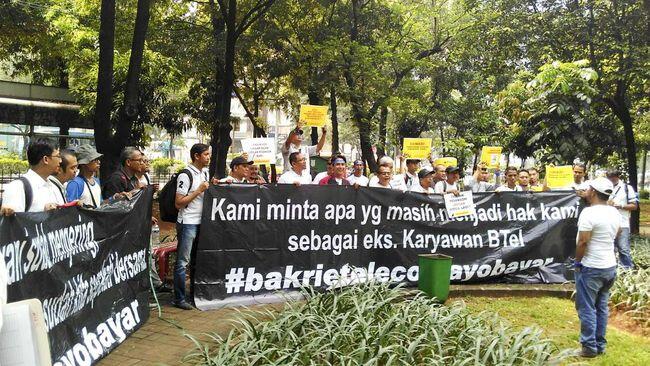 Eks Karyawan Esia Kembali Demo Tuntut Cicilan Pesangon