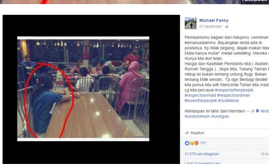 Sang Majikan Bikin Netizen Mengelus Dada, Ketika Foto Seorang Pembantu Jadi Viral 