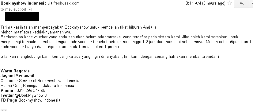 Pengalaman Promo dengan B**kMyShow