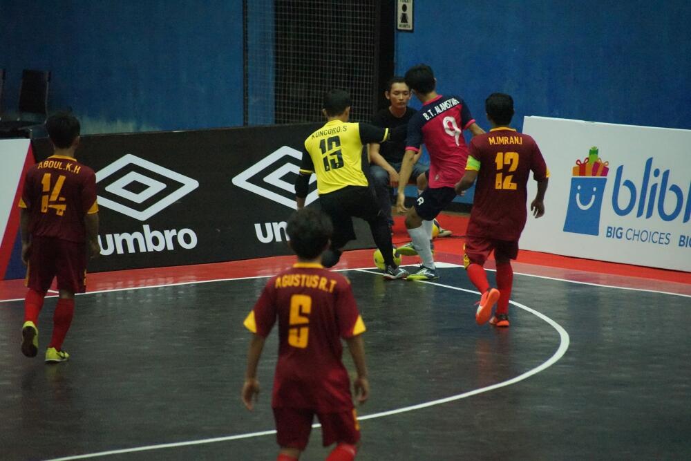 Aksi pemain di ajang LIMA Futsal Greater Jakarta Conference Hari ke-8