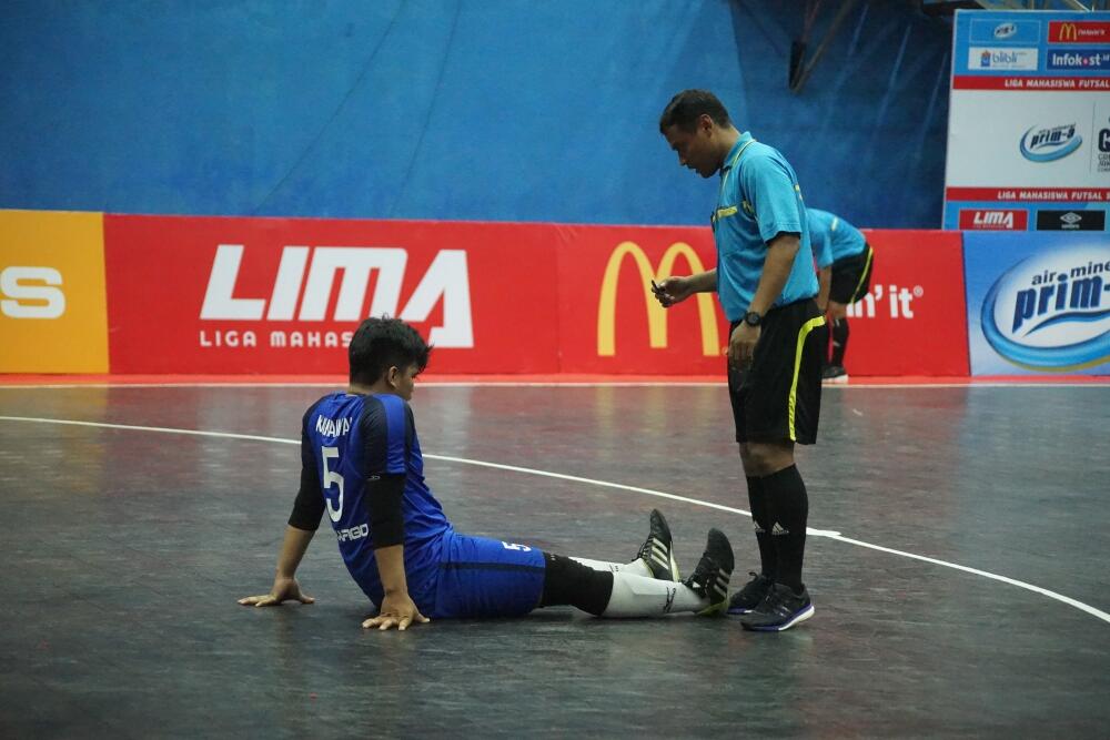 Aksi pemain di ajang LIMA Futsal Greater Jakarta Conference Hari ke-8