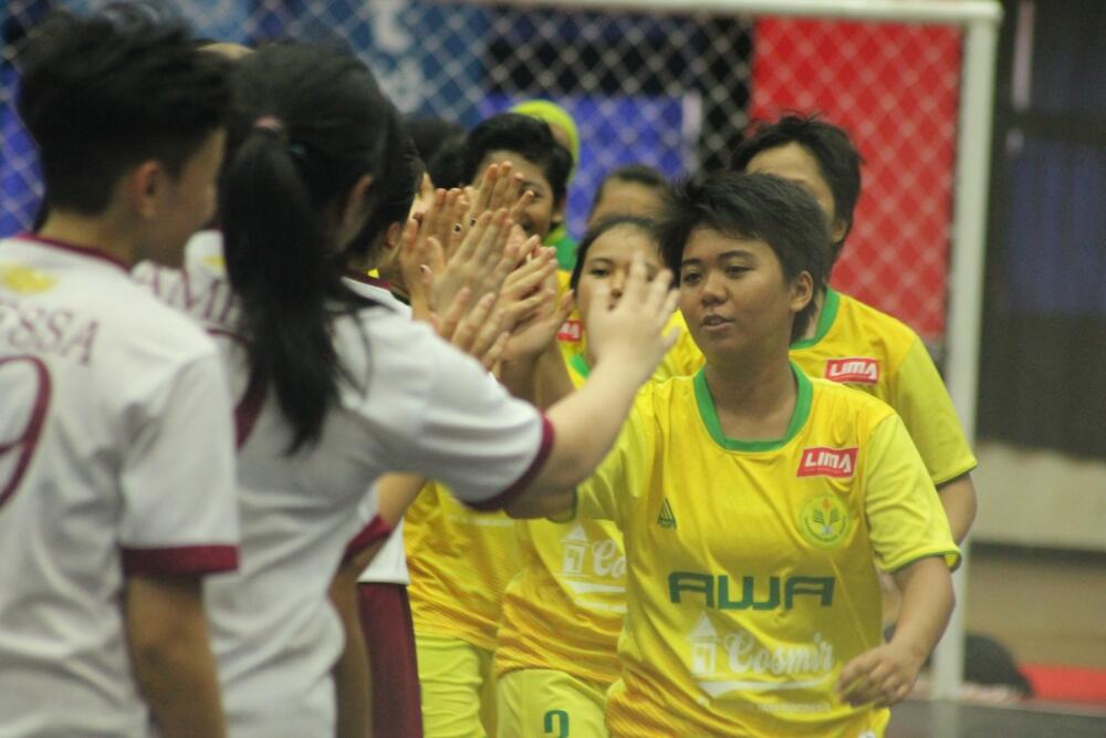 Aksi pemain di ajang LIMA Futsal Greater Jakarta Conference Hari ke-9