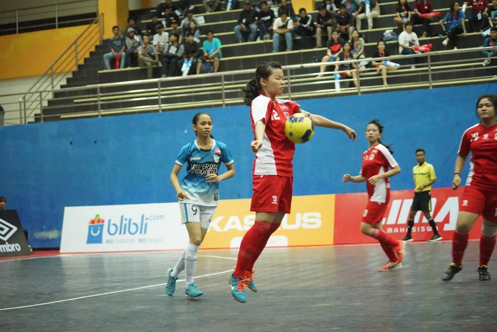 Aksi pemain di ajang LIMA Futsal Greater Jakarta Conference Hari ke-9