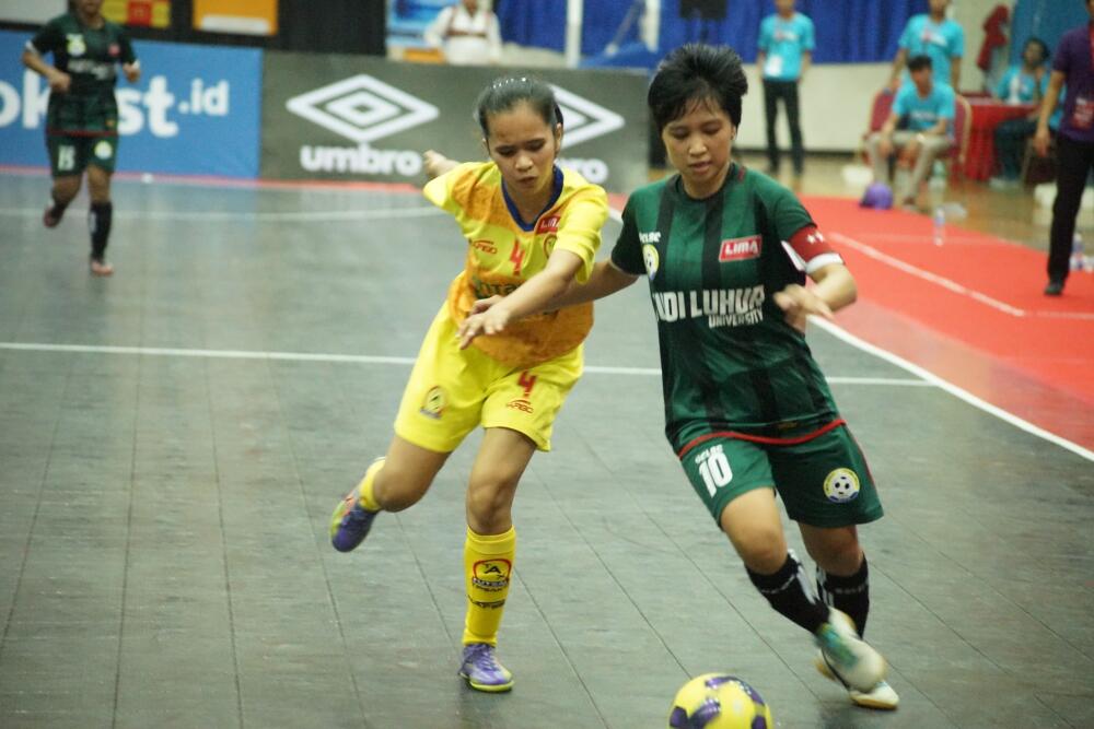 Aksi pemain di ajang LIMA Futsal Greater Jakarta Conference Hari ke-9