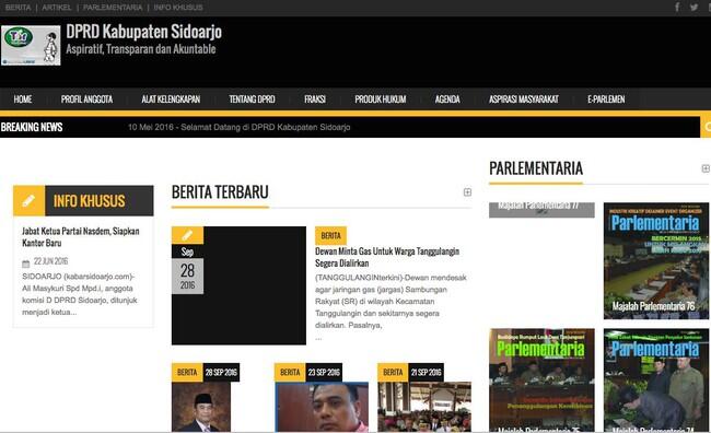 Di Jakarta Heboh &lsquo;Videotron Bokep&rsquo;, di Sidoarjo Website DPRD Tampilkan Film Porno