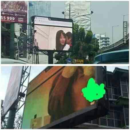 [HEBOH!!] Billboard LCD di Prapanca siarkan film porno jepang