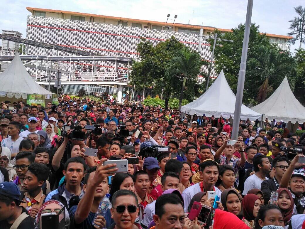 Agus Yudhoyono jadi rebutan "selfie" di Tjanting Fun Day