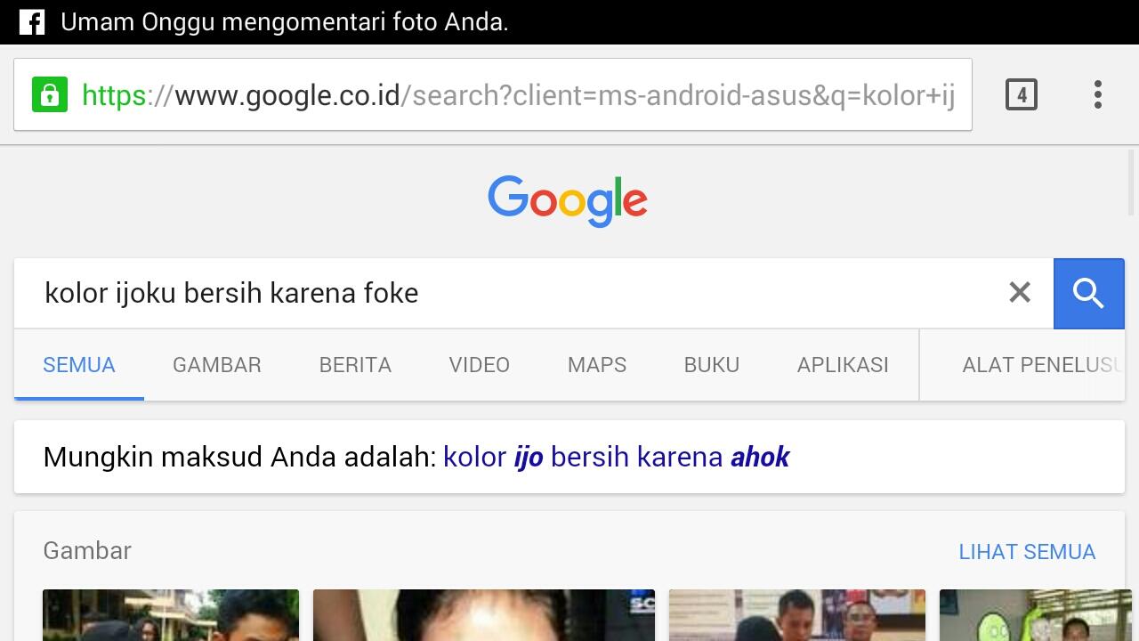 Semua bersih karena ahok (kata google)