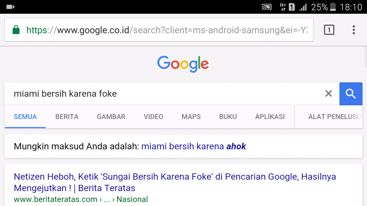 Ayo bully Google - semua bersih karena ahok