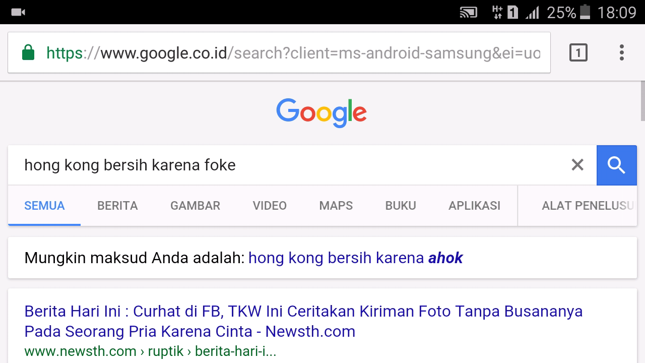 Ayo bully Google - semua bersih karena ahok