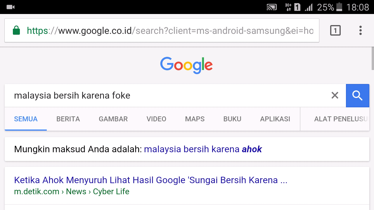 Ayo bully Google - semua bersih karena ahok