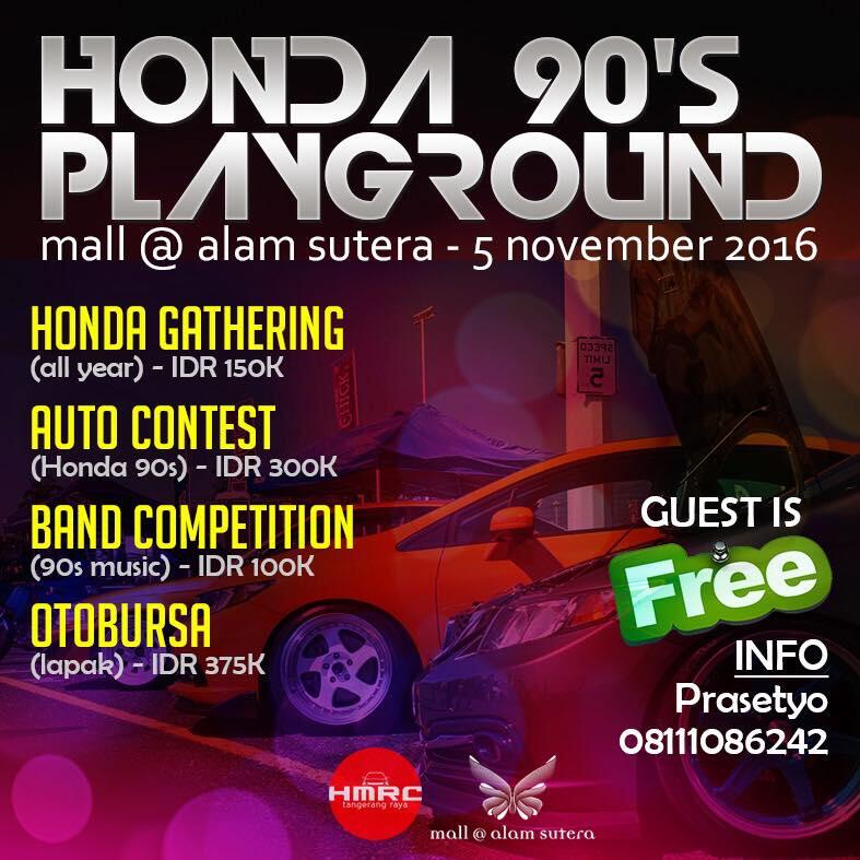 Honda 90's Playground @mallalamsutera - 5 November 2016