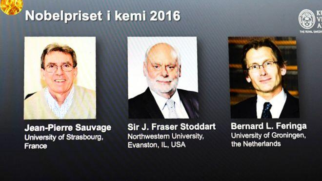 Sauvage, Stoddart, dan Feringa meraih Nobel Kimia