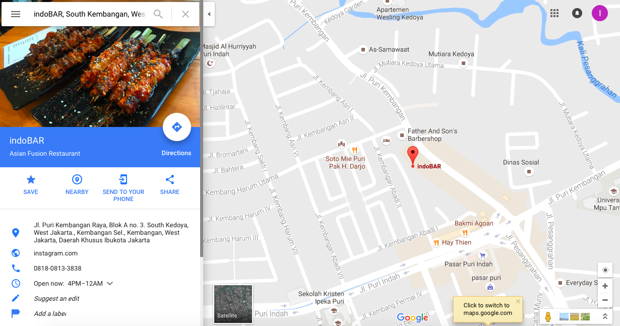 The best indomie di Puri. indoBAR Jakarta