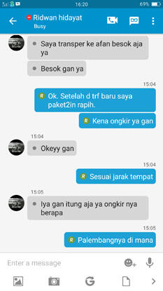 Lagi ngerjain penipu dari OLX..wkwkwk