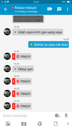 Lagi ngerjain penipu dari OLX..wkwkwk