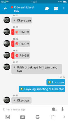 Lagi ngerjain penipu dari OLX..wkwkwk