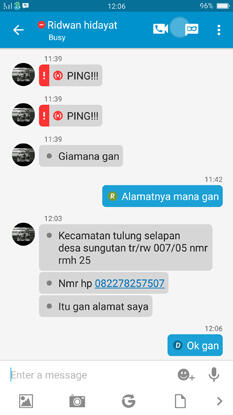 Lagi ngerjain penipu dari OLX..wkwkwk