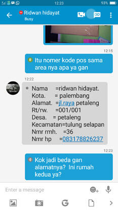 Lagi ngerjain penipu dari OLX..wkwkwk