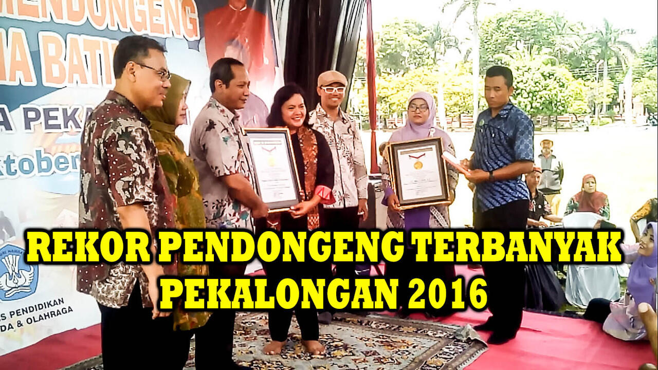 Pekalongan Meraih Rekor MURI Kategori Mendongeng Terbanyak 2016