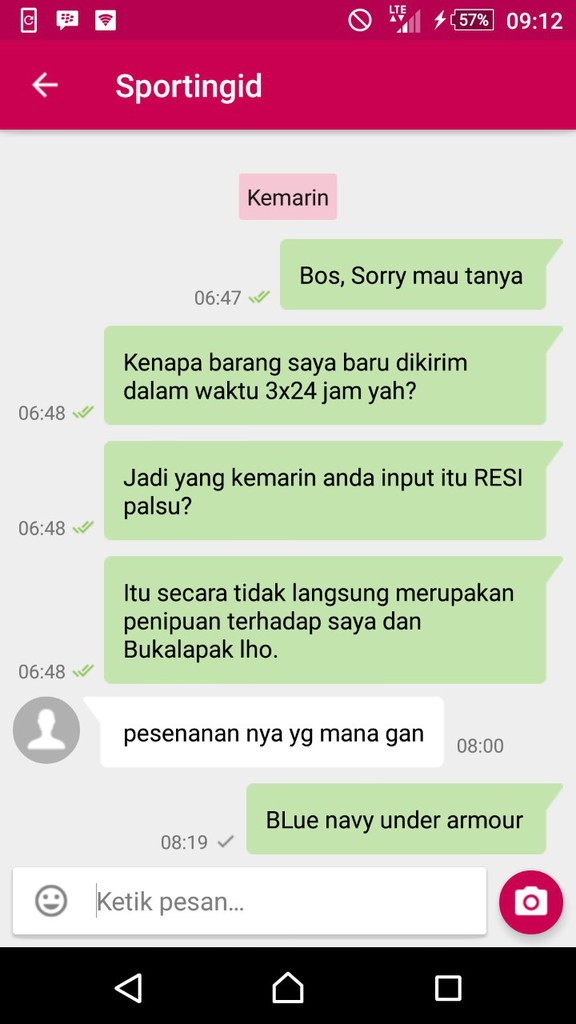 Kebijakan bukalapak yang merugikan Buyer.