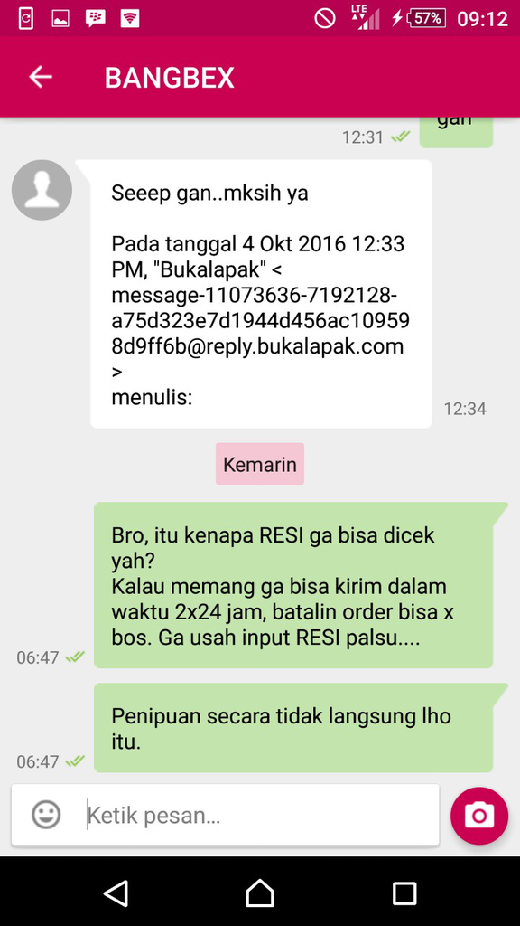 Kebijakan bukalapak yang merugikan Buyer.