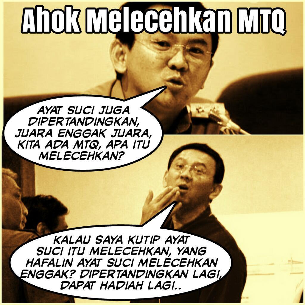 Ahok Tidak Konsisten Ucapan Soal SARA