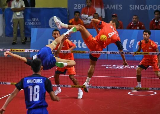 Sepak Takraw gak kalah seru sama futsal
