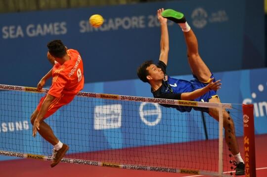 Sepak Takraw gak kalah seru sama futsal