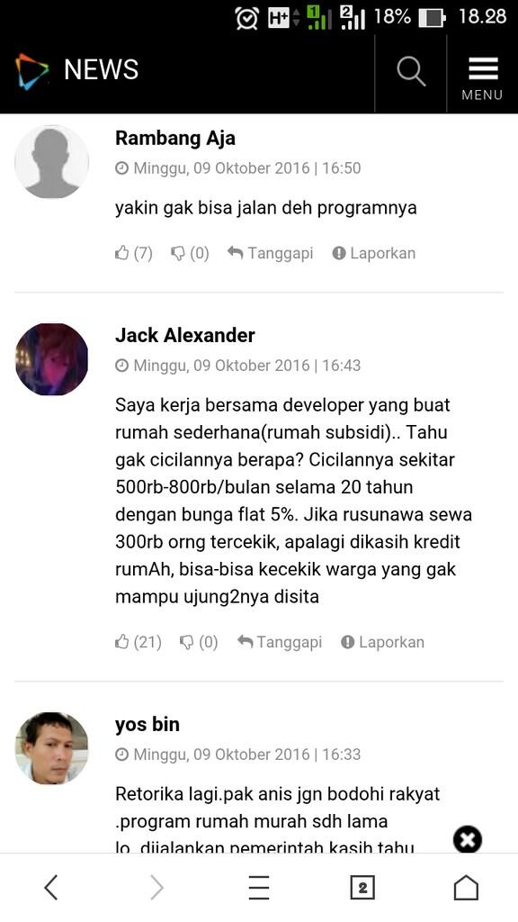 Anies Akan Buat Skema Kredit Rumah Sederhana untuk Rakyat Miskin di Jakarta