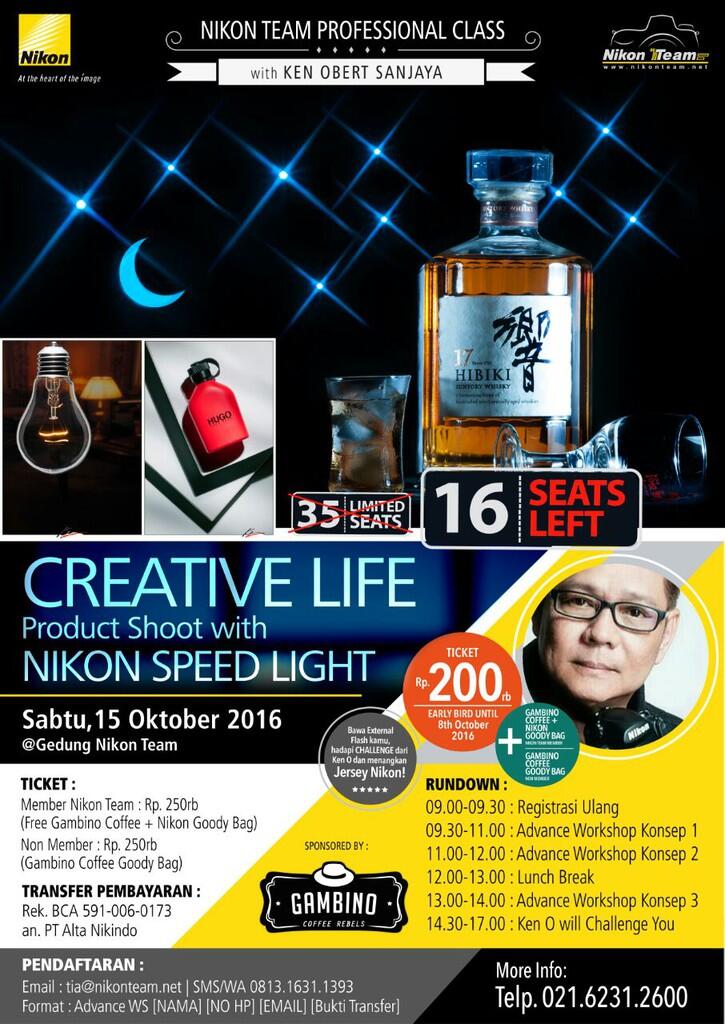 WORKSHOP Nikon Team Professional Class bersama Ken Obert Sanjaya