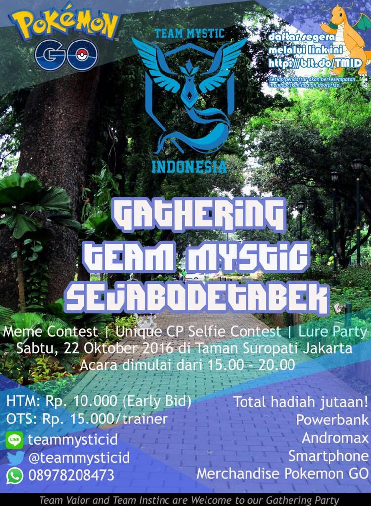 Yuk Gan, Gabung GATHERING Trainer Pokemon Go SeJABODETABEK