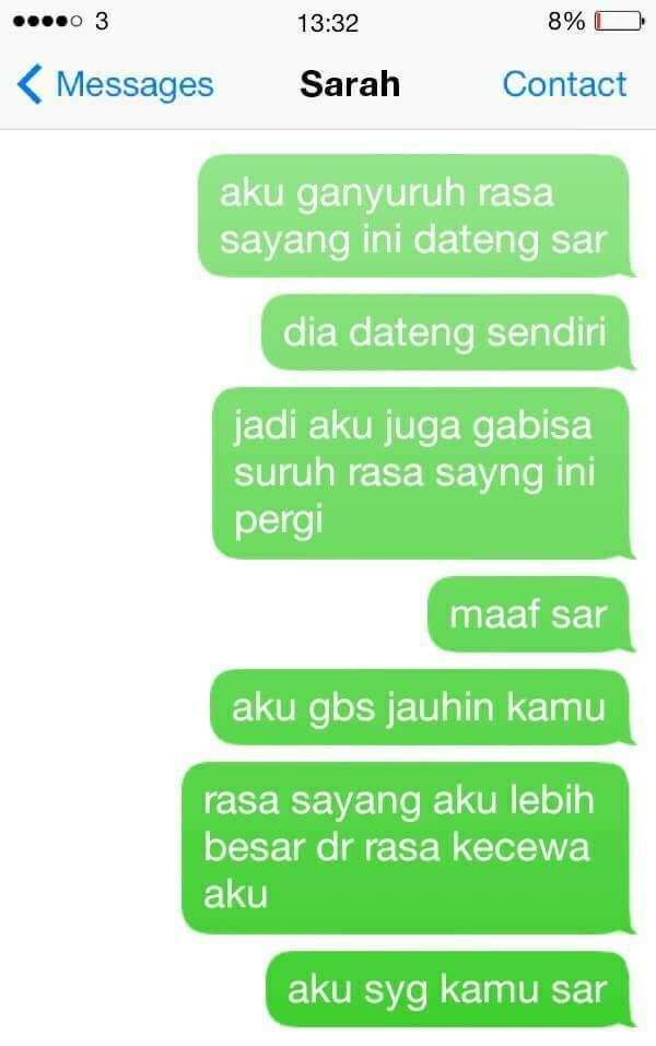 Percakapan SMS ini buktikan tegarnya cowok meski berkali-kali disakiti, huhuhu 