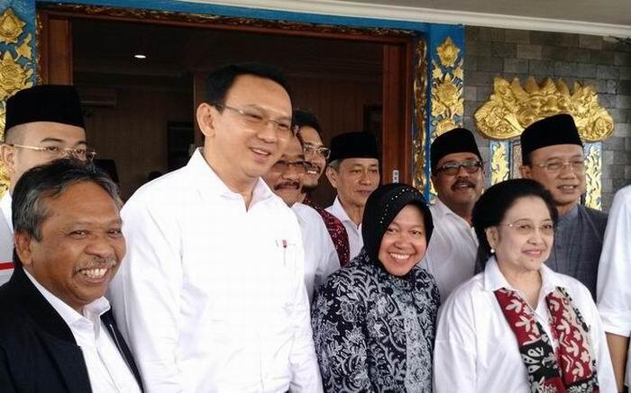 Dampingi Mega Nyekar ke Blitar, Ahok Klaim Tak Bolos Kerja
