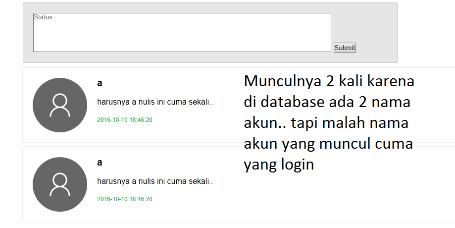 &#91;ASK&#93; nama dari database berubah saat login HELP! (PHP SCRIPT)